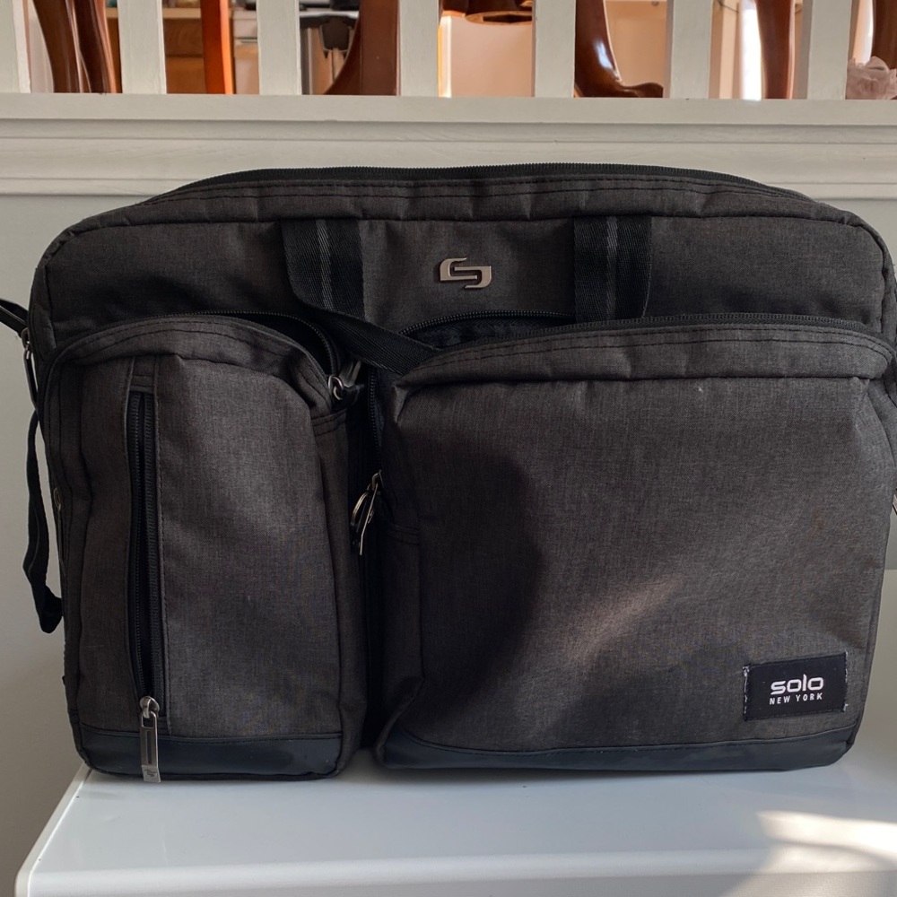 Solo Charcoal Gray Laptop Bag